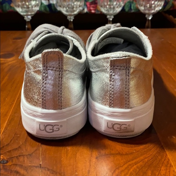 UGG Silver Canvas Women’s Sneakers - Picture 5 of 10